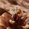 Womens Natural Amethyst Citrine Garnet Ring Geometric Jewelry