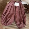 Boys Girls Autumn Loose Casual Pants Children'S Stylish Checkered Lantern Trousers Toddler Harem Daily Wear