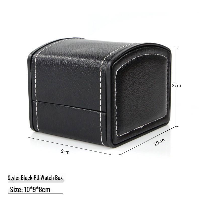 Frosted PU Flip-Top Watch and Jewelry Storage Box