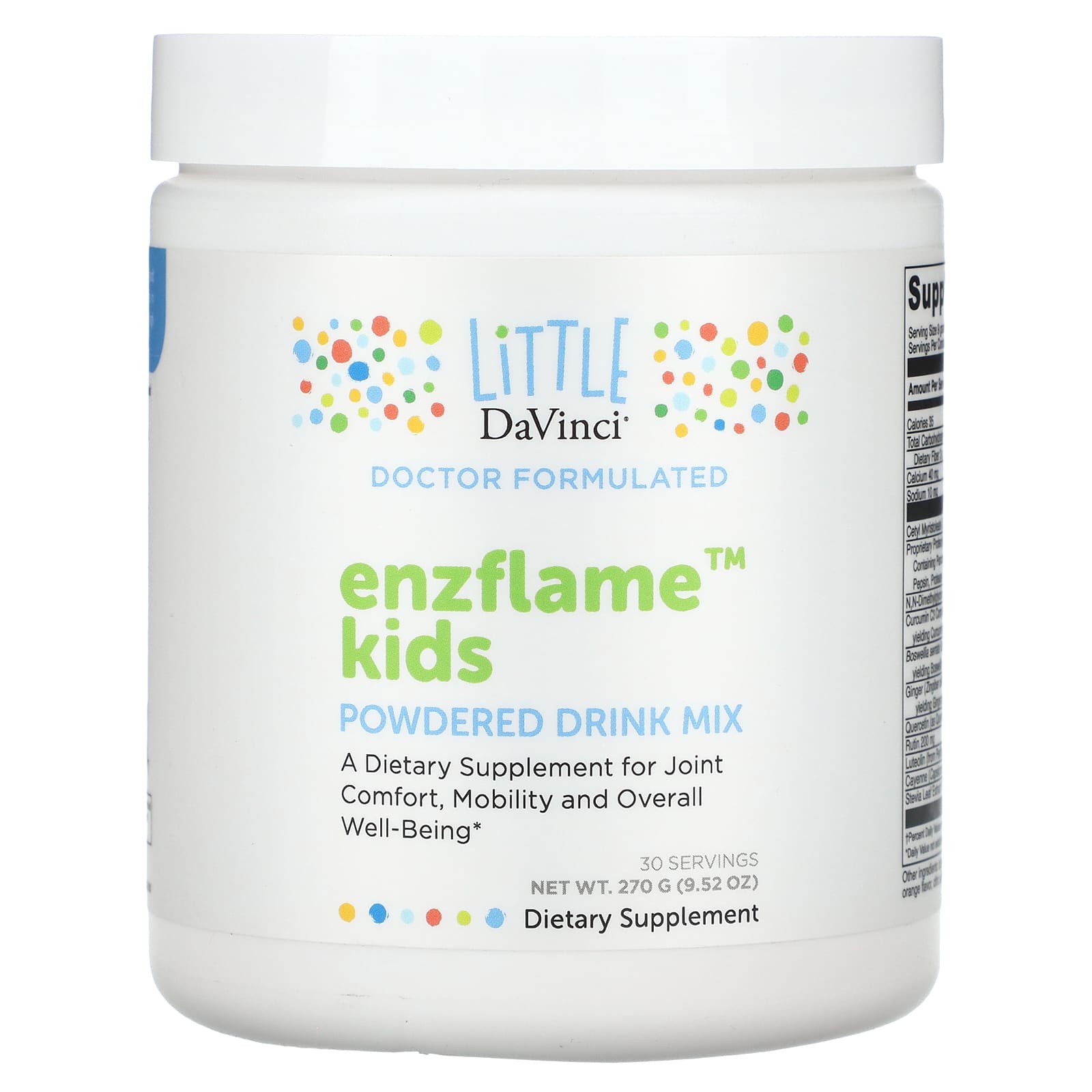 

Little DaVinci, Enzflame Children s, Powdered Drink Mix, 9.52 oz (270 g)