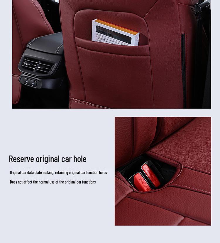 Harvard Fuda Dog Raptor Genuine Leather Car Seat Cover, Full Wrap, All-Season.
