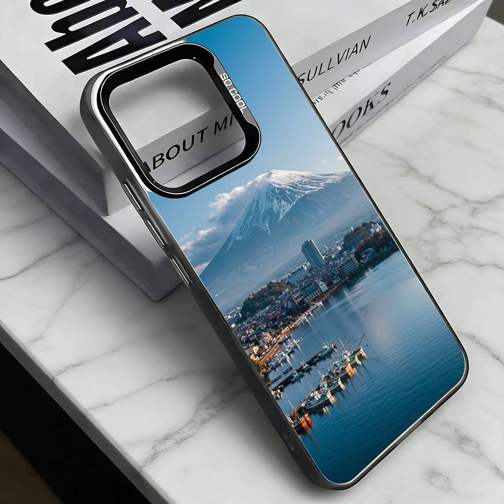 

Mount Fuji, Japan Phone Case For iPhone 17,16,15,14,13,12,11 Plus,Pro Max,XS,Colorful Silver Phone case Funda Cover iPhone11PROMAX