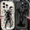 Luxury Punk Black Angel Phone Case For Xiaomi Redmi 9A 9C 10 10C 12 12C K30 K40 K50 Note 10 11 12 13 Pro 5G Cover