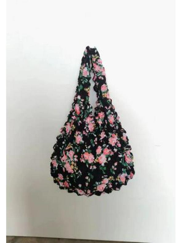 Collapsible Telescopic Pineapple Bun Handheld Shopping Bag