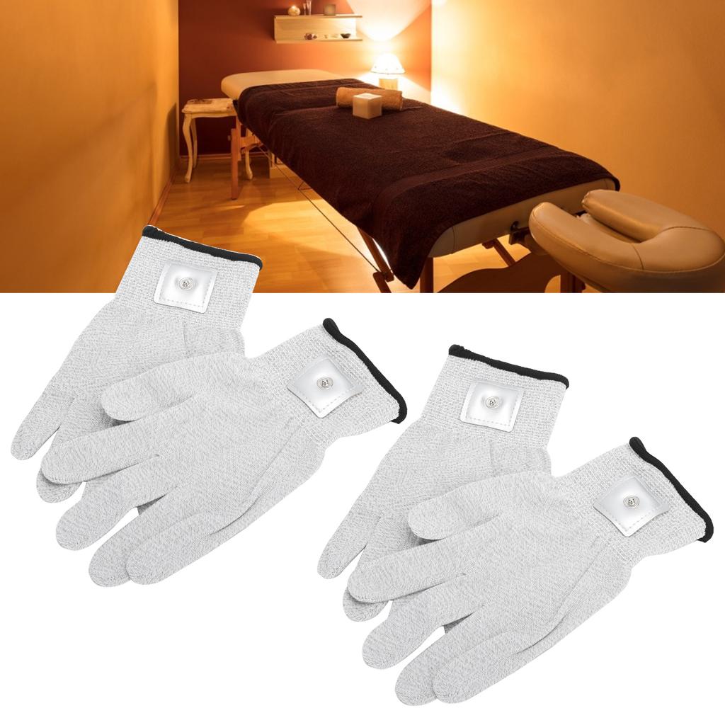 2 páry elektrodových rukavic Elektroterapeutický masážní přístroj Rukavice odolné proti opotřebení pro TENS přístroj