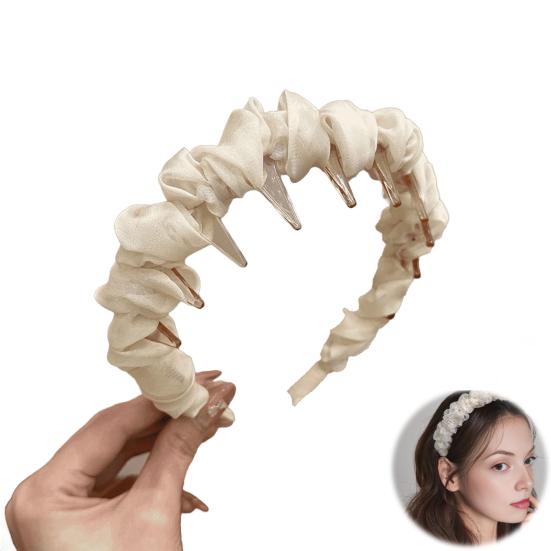 Retro Vysoká Čelenka s Lebkou Dvojité Nošení Flexibilní Gumička do Vlasů Pohodlná Stabilní Oboustranná Čelenka Vlasové Doplňky