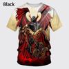 3D Print Sports Quick-dry Breathable Men T-shirt Animation Angel  Harajuku Street Cosplay Outdoor Casual Short-sleeve Top