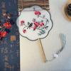 With Tassels Bridal Group Fan Chinese Style Tuan Fan Chinese Embroidery Fan  Chinese Wedding