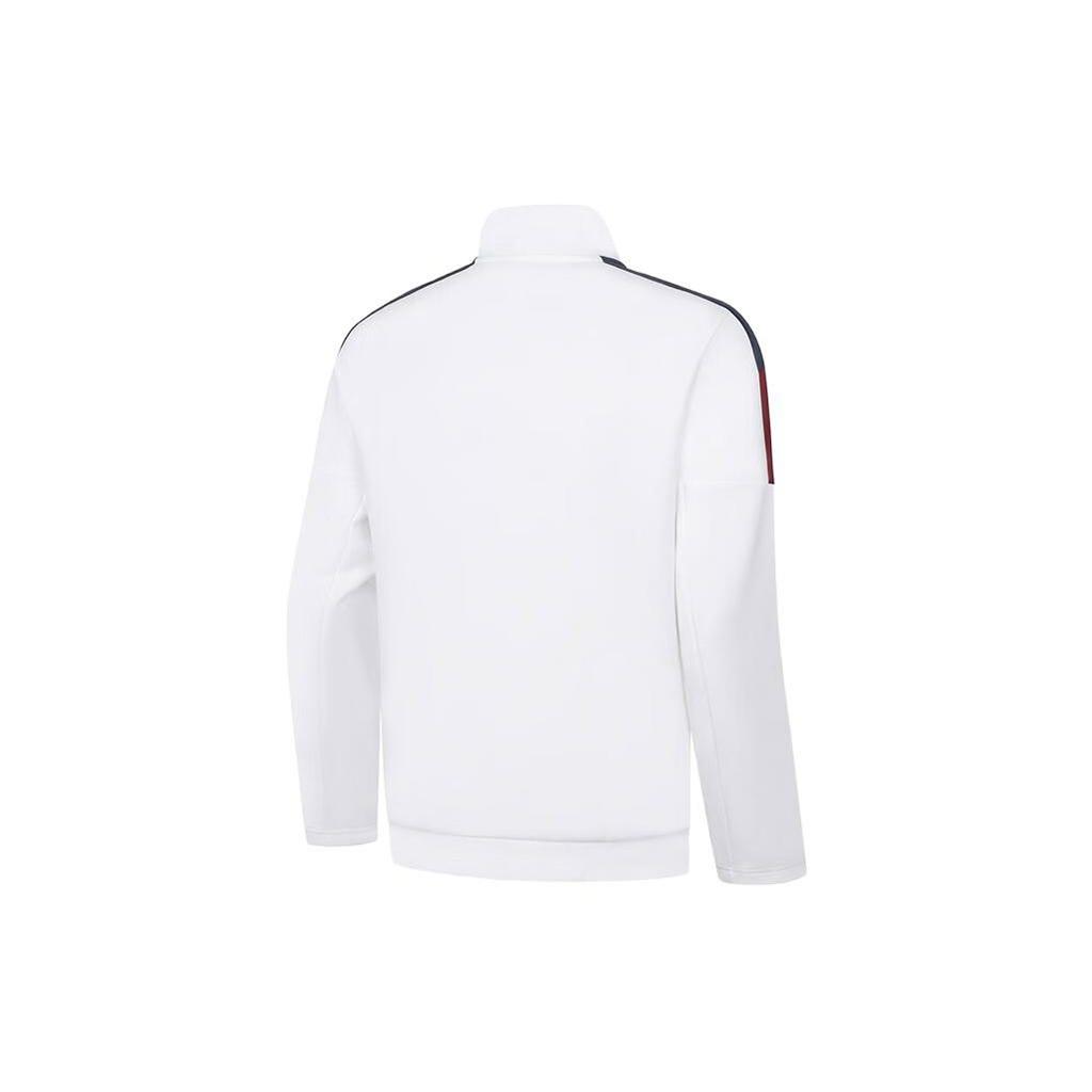 Li-Ning Color Block Open Front Sports Long Sleeve Hoodie Men Hoodies Standard-White AWDTA09-1