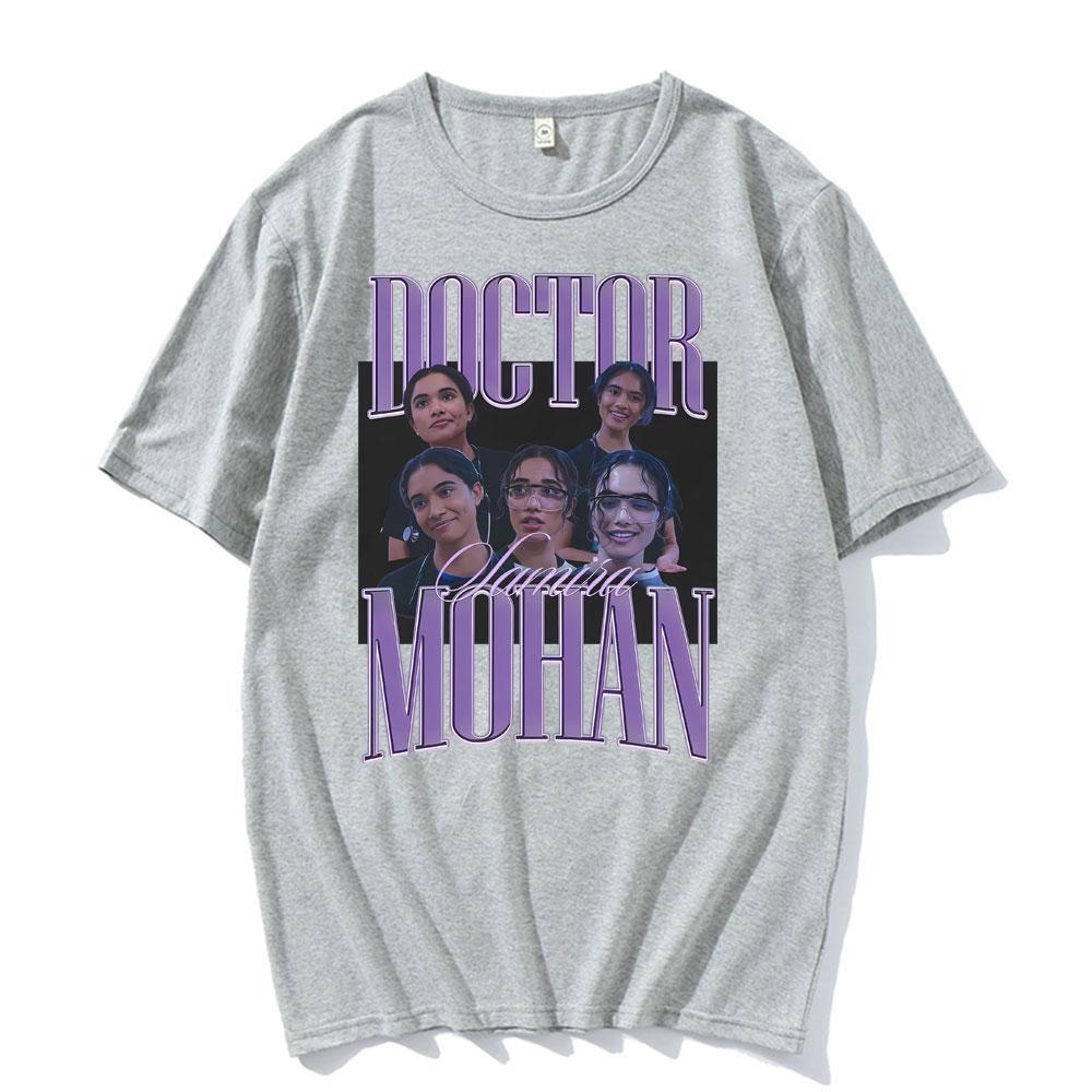 Dr Trinity Santos Vintage Girl Dinner Print T-Shirt Unisex Mode Vintage Kurzarm-T-Shirt Unisex Sommer Oversized T-Shirts