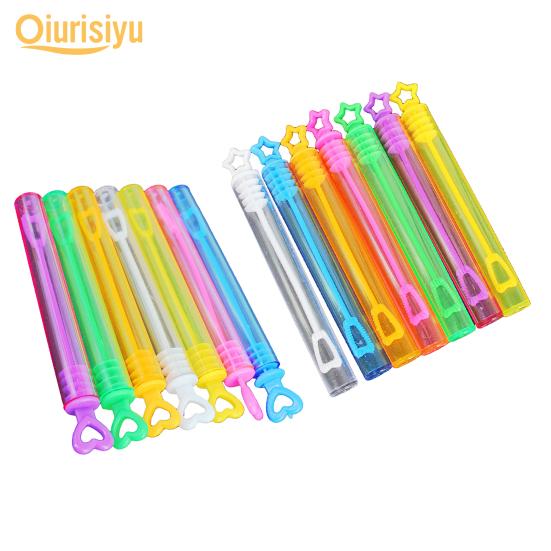 12Pcs Star Heart Shape Bubble Makers Sticks Wands Party Children Kids Fun Toys