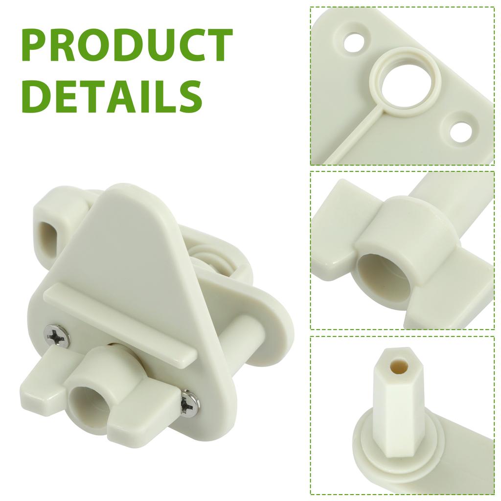4Pcs Pontoon Boat Gate Latch Plastic Marine Safety Door Gate Latch Replacement Kit Durable Fit Left and Right Hinge Gate Latch