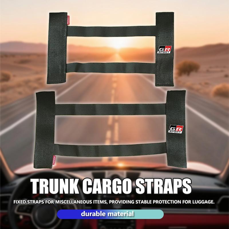 cnkym4 Car Interior Organizer Back Rear Trunk Storage Mesh Fixed Straps For Toyota GR Sport Yaris Chr Auris Rav4 Prius Prado Avensis