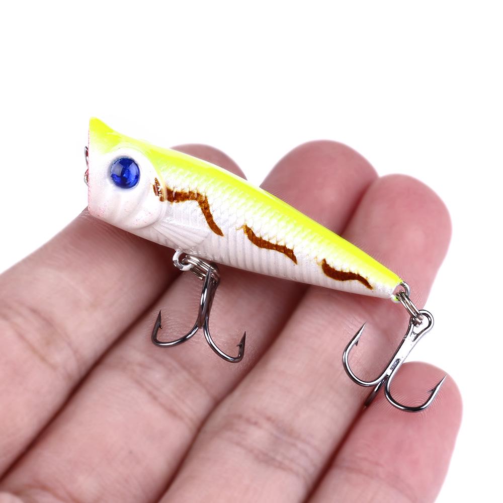 Fishing Lures Outdoor Pencil Lures Set Popper Lure 5CM 4.9G Artificial Hard Bait for Fishing 5PCS/set