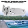 2pcs 316 Stainless Steel Marine Door Hinges Mirror Polishing Saltwater Corrosion Resistance with Integrated   for Yacht Boat Window Doors