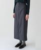 Keullaepeu Classic Line Banding Skirt_Charcoal