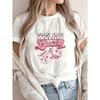 Feeling Lucky T Shirt White Pink Dice Hearts And Stars Graphic Print Casual Summer Top For Women