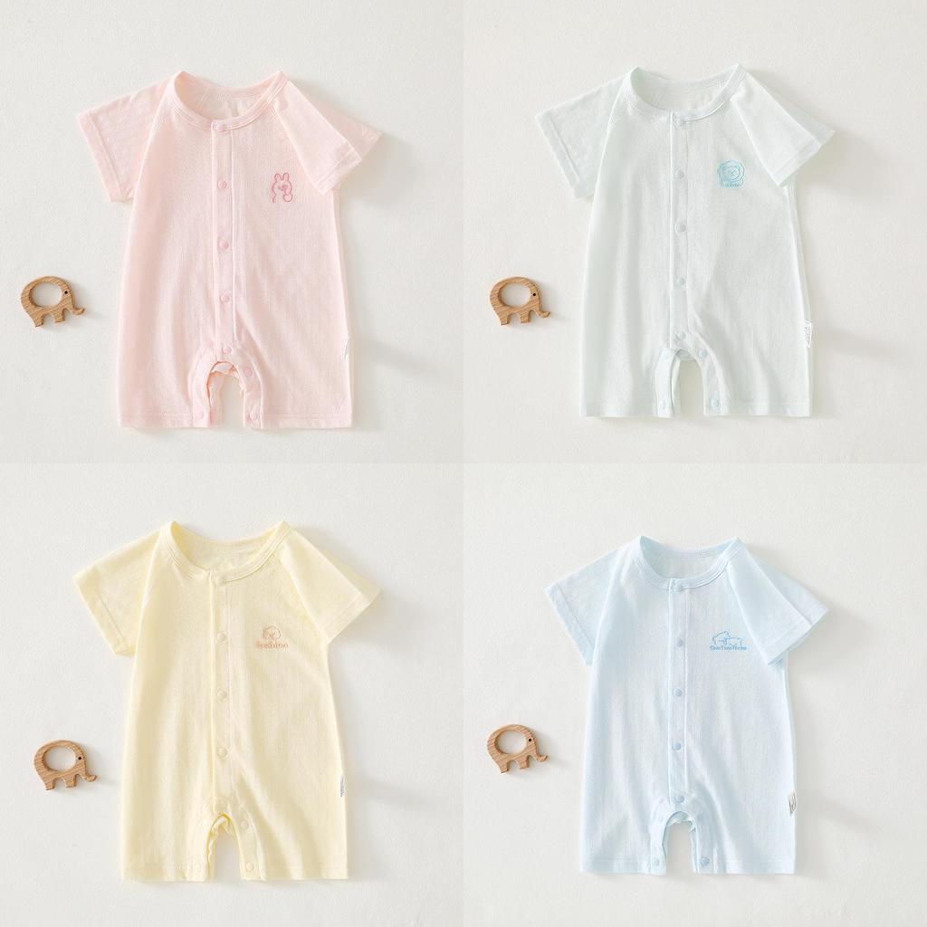 Baby Cotton Romper Summer Lightweight Nobone Antibacterial For Newborns And Toddlers