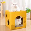 Pet Cat Catnip Toy And Scratch Board Made Of Corrugated Paper For Play And Exercise
