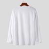 Men's Slim Fit V-Neck Double-Sided Fleece Solid Color Long Sleeve Sweater
