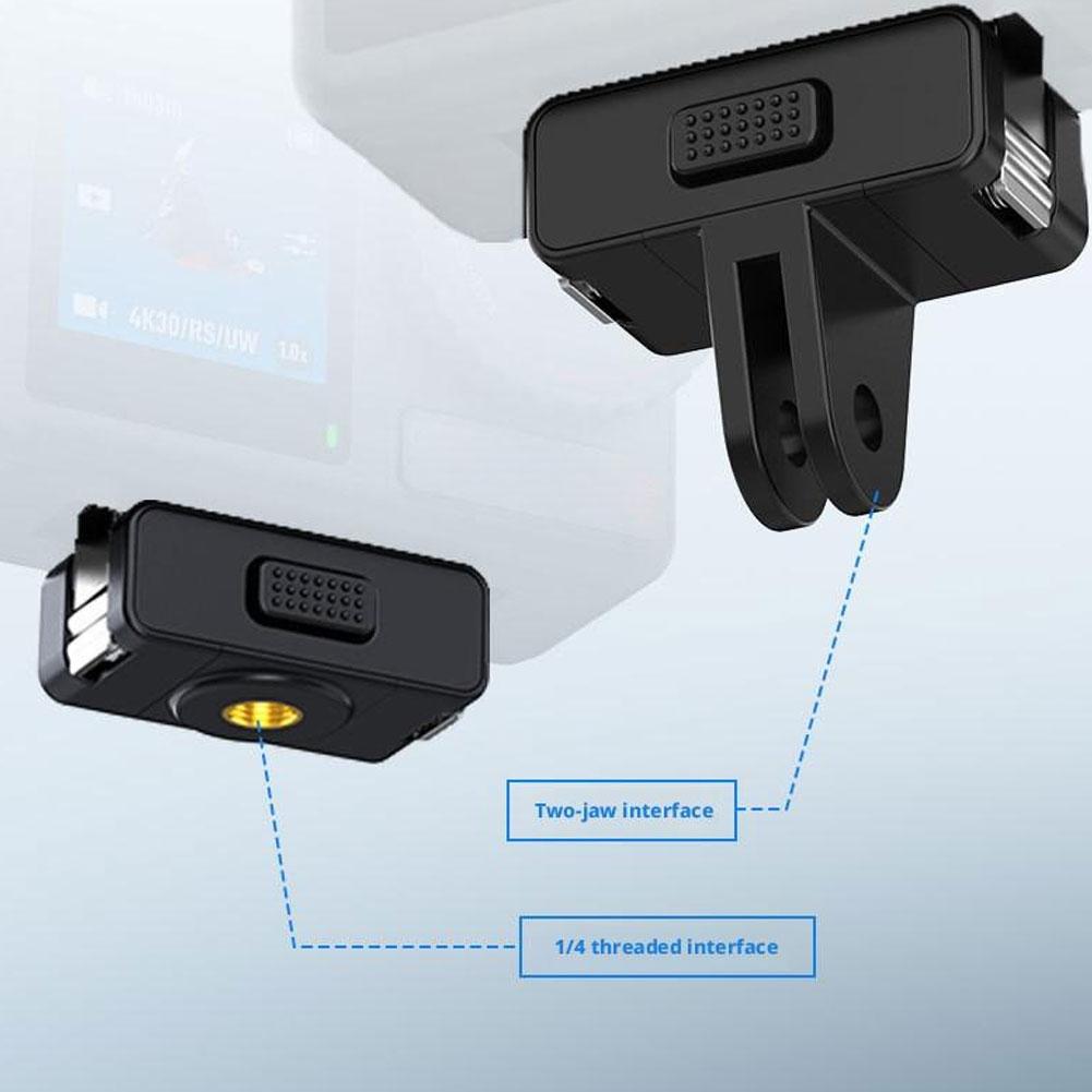 Magnetic Quick Release Mount For DJI Osmo Nano 360 Action 5 Pro/4/3/2 Foldable Adapter Base For DJI Action 5 Pro 4 3 Accessories