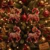 Acrylic Goat Hanging Ornament 2D Flat Christmas Tree Ornament Animal Hanging Decoration  Bag Charms