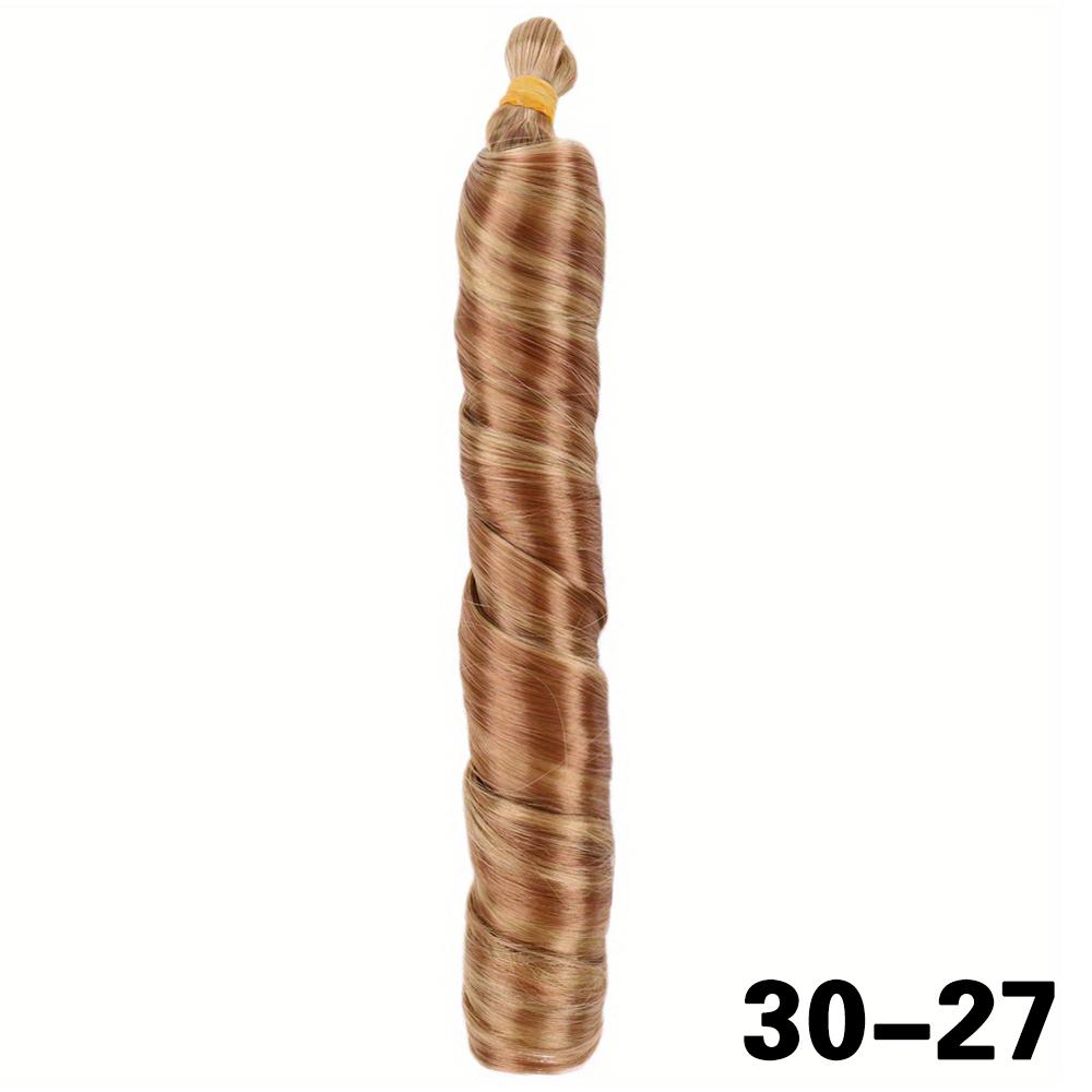 Synthetic Loose Braiding Hair Spiral Curls Crochet Hair Extensions Stretched French Curls Hair End Braids For Women