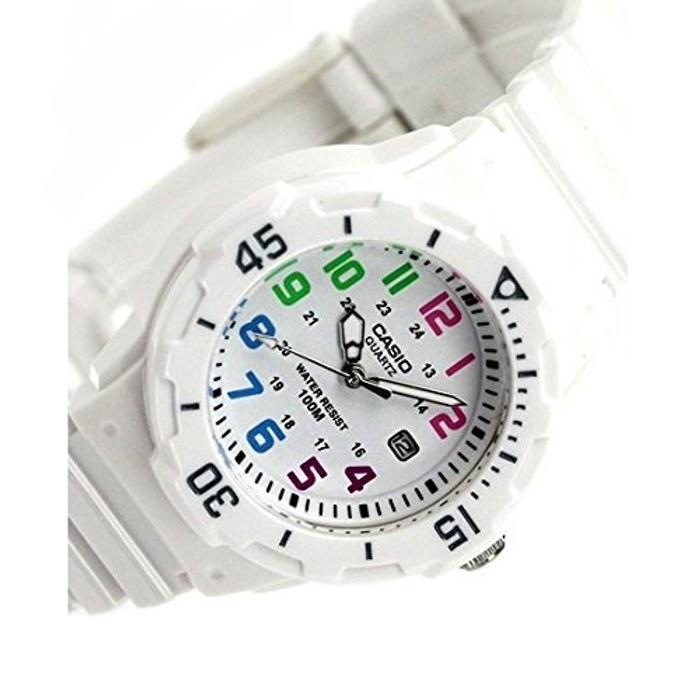 CASIO LRW200H-7B Women's 100m Water Resistant Resin Watch (White)