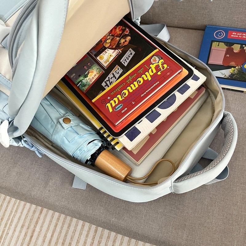 The new schoolbag is high-value, fresh and sweet, candy-colored backpack, lightweight and large-capacity backpack for junior high school students.