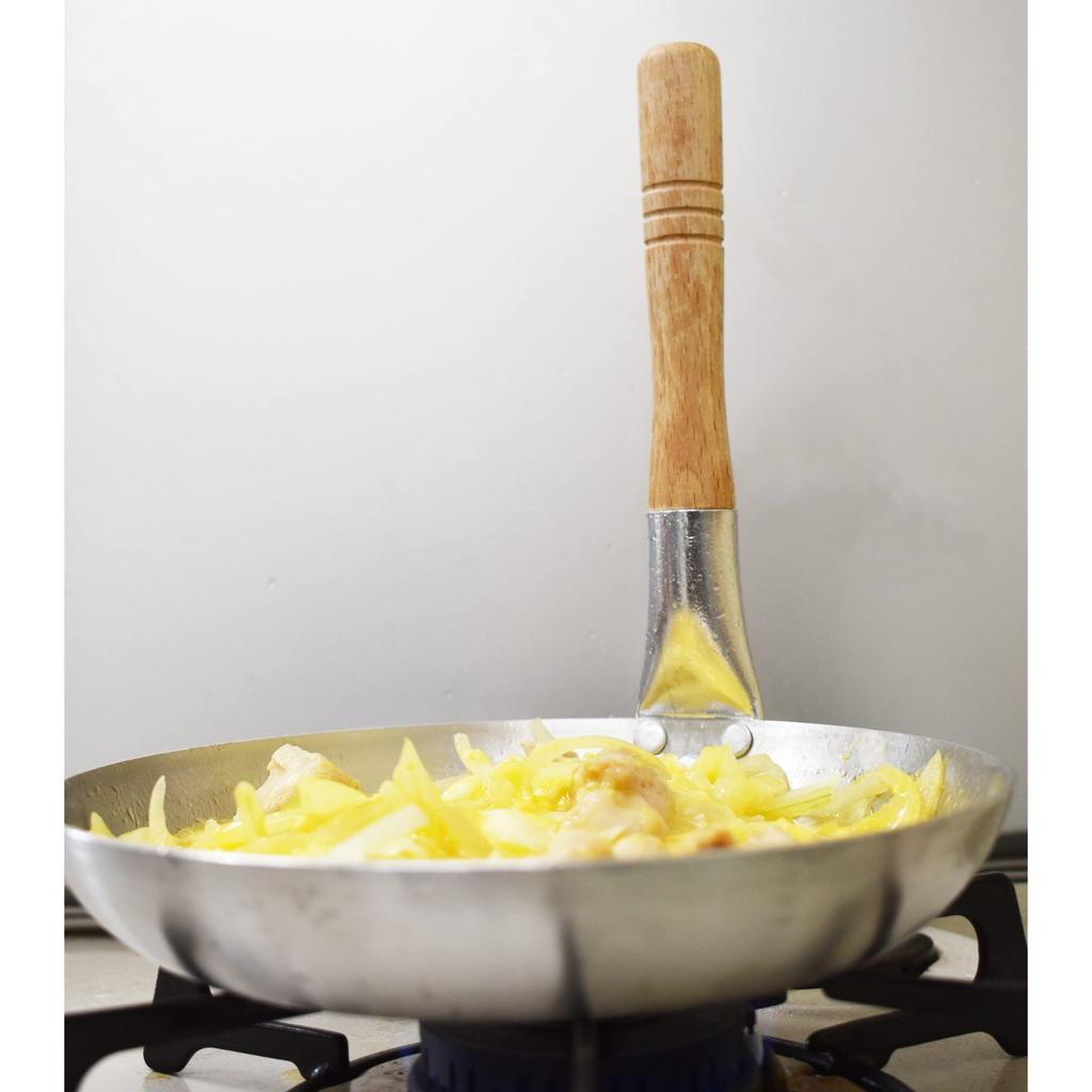 Akao Aluminum DON Oyako Deep Standing Aluminum with Natural Wood AOY271 Pot, Handle, 18cm, Handle, Japan,