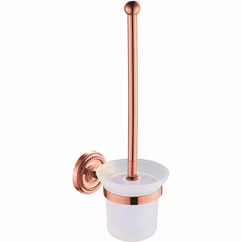Badezimmerzubehör Roségold Badehandtuch-Set Handtuchring Geschnitzter Toilettenpapierhalter Kreative Handtuchstange Badezimmer-Beschläge-Set
