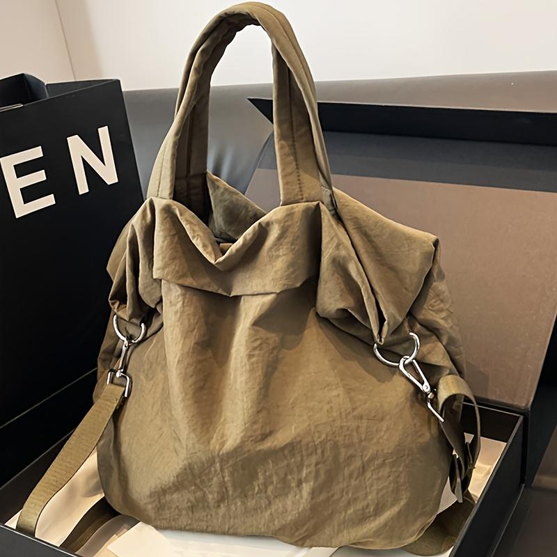 Women'S Stylish Casual Large-Capacity Nylon Shoulder Bag, Lightweight Crossbody Bag fShopping And Travel Handbag.