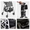 Portable Wheelchair Under-Seat Movable Storage Bag - Polyester Waterproof Trolley Bag
