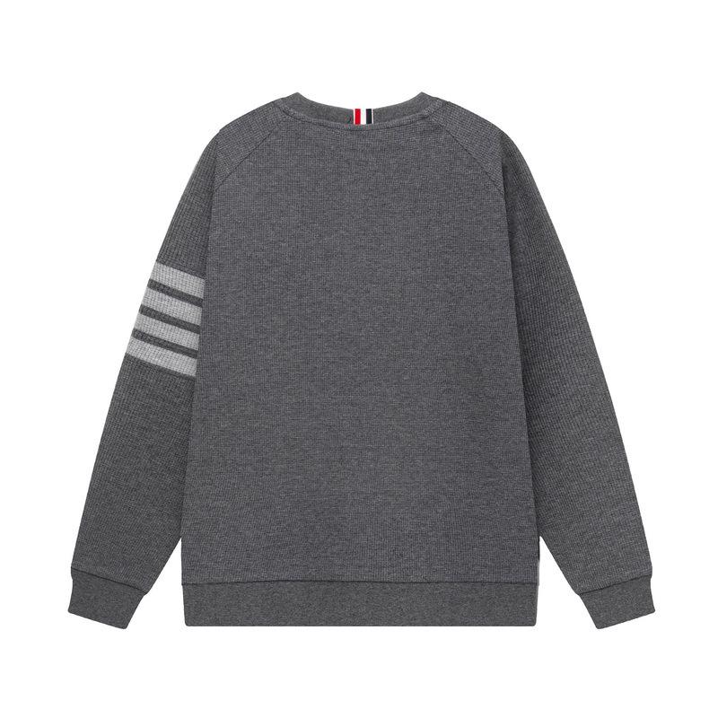 Unisex TB JL Street Style Waffelstrick Sweatshirt - Neu Rundhalsausschnitt, Lockerer Pullover, Lässige Jacke auf Lager