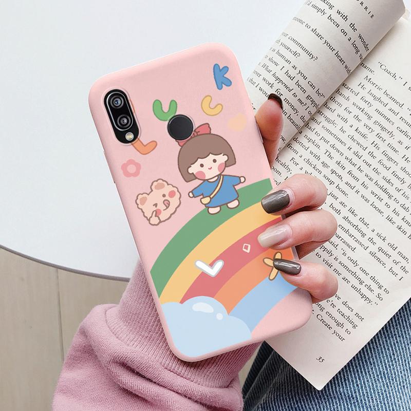 Für Huawei P20 2018 P20 Lite P 20 Pro Hülle Niedliche Cartoons Herz Katze Weiches Silikon Stoßfeste Handyhülle Für Huawei P20 Fundas