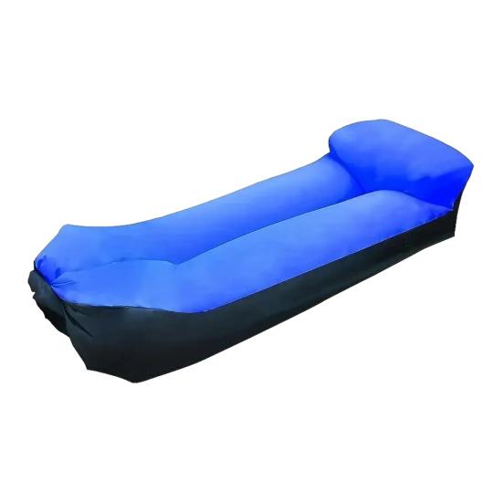 Outdoor Inflatable Air Sofa Portable Foldable Blow-up Couch темно-синий