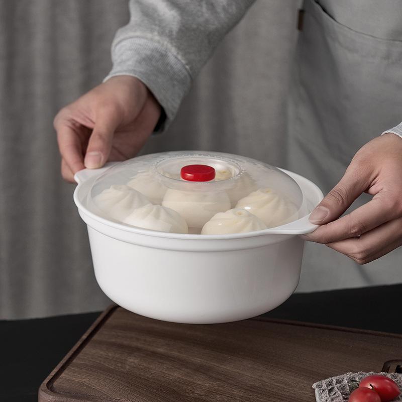 Microwave Oven Special Box Heated Soup Pot Rice Steamed Steamed Buns With Lid Eco-Friendly Food Grade Kitchen Tool