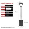 Manganese Steel Pointed Shovel for Home, Soil Digging, Construction, and Snow Removal; Outdoor Iron Snow Shovel.