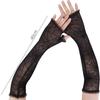Halloween Spider Web Mesh Arm Sleeves Fingerless Gloves Gothic Spider Web Mesh Arm Sleeves