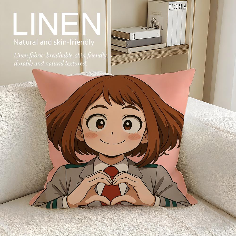 Action My Hero Academia Cushion Cover Pillowcase Set Pcs X X Breathable Washable Sofa Cushion Cover
