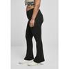 Legging femme Urban Classics organic interlock bootcut - noir - XL
