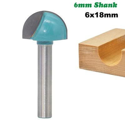 6MM Shank Milling Cutter Wood Carving Ball Nose Router Bit End Mill Round Cove