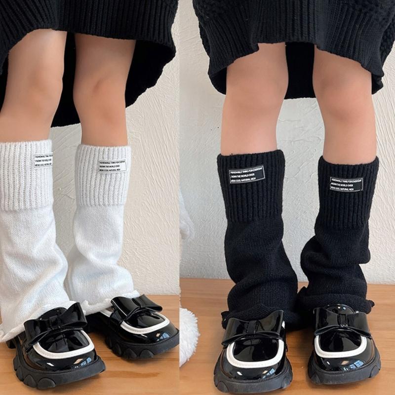 Fashion Knit Leg Warmers for Little Girls Knee High Socks for Dress Toddler Winter Slouchy Socks Thicken Warm Leggings