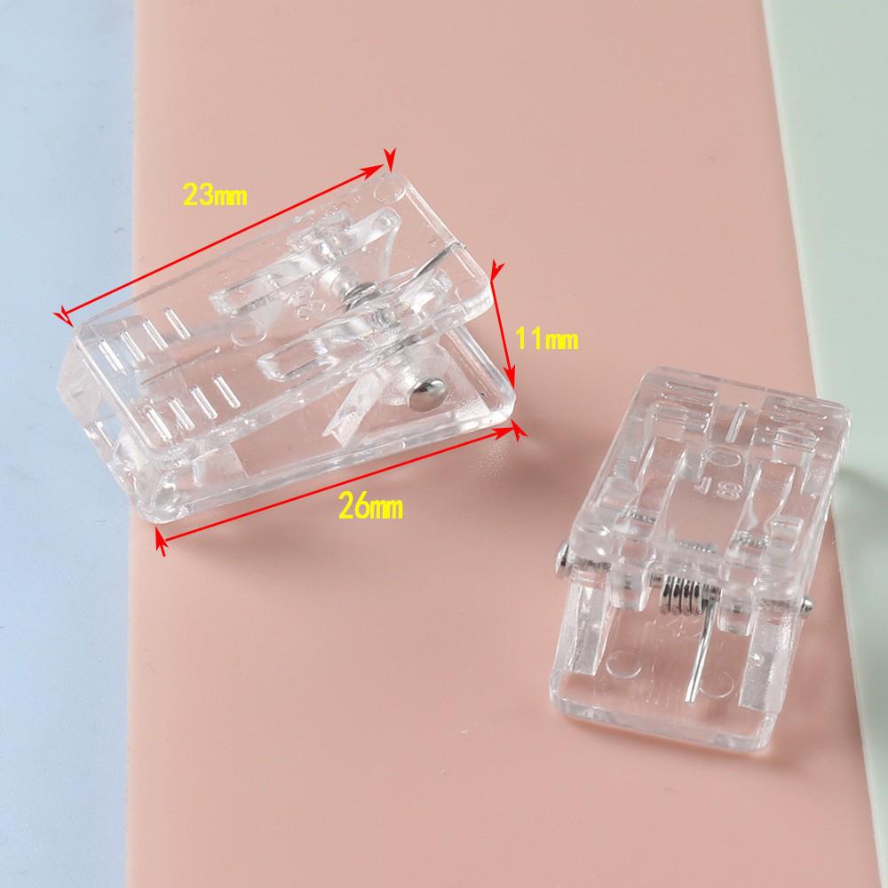 Clear DIY Acrylic Double-Sided Clip for Stationery and Documents