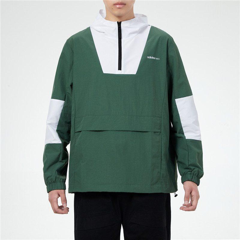Adidas Jackets Men's Green Hooded Moderate Instructor H55264