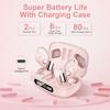Open Ear Earbuds, Bluetooth 5.3 Wireless Air Conduction Headphones with Mic, LED Display Charging Case&Fast Charging, Ultra-Light Weight, 80H