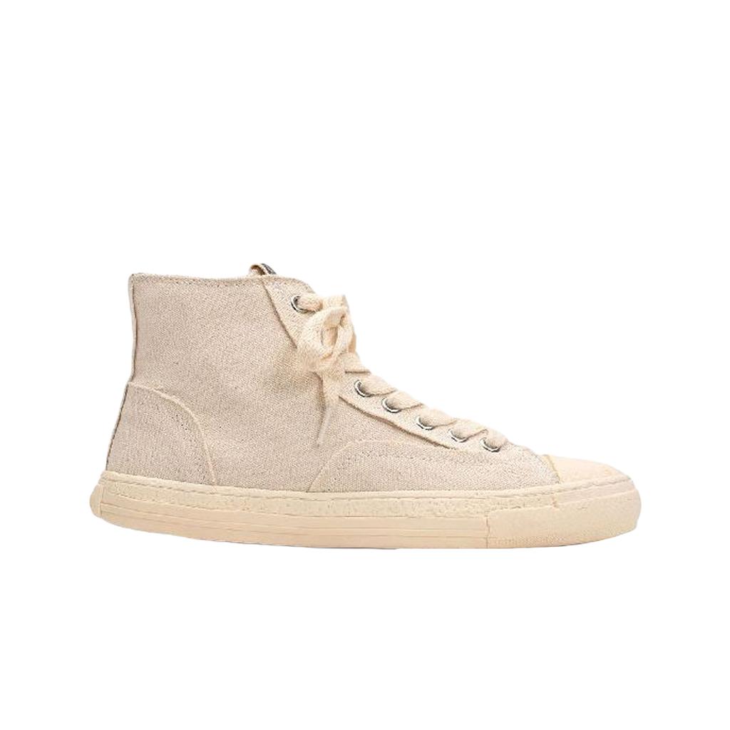 Maison Mihara Yasuhiro General Scale Past Sole Canvas High-top Sneakers White