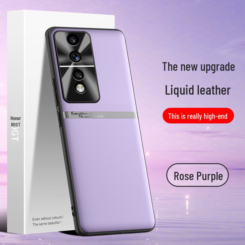 

Honor 80GT Mobile Phone Liquid Leather Case - Anti-fall & Anti-fouling Protective Cover. Individual shipping available. Honor 80GT