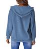 Casual Hooded Long Sleeve Zip Pullover Digitally Printed Womens Sweatshirt Trendy Style Comfortable Loose Fit for Daily & Casual Wear