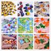 6pcs/Lot Animal Dragonfly Bee Butterfly Glass Beads For Jewelry Making Supplies Cactus Flower Spacer Bead Diy Accessories Bulk